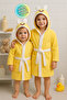 100% Cotton Embroidered Baby Kids Bathrobe Breathable Fabric