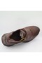 D25Ka-3475 Brown Nubuck Genuine Leather Elastic Women's Daily Casual Shoes - 5