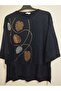 1st quality knitwear, shiny, three-quarter sleeve, relaxed fit, cotton sweater - 6