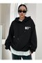New Season Printed – Oversize Hooded Sweatshirt - 4