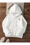 Limon Cello Hooded Sweatshirt - White Printed Oversize - 2