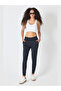 Women's High Waist Double Pockets Transverse Longitudinal Stretch Jogger Leggings Sweatpants - 7