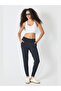 Women's High Waist Double Pockets Transverse Longitudinal Stretch Jogger Leggings Sweatpants - 2