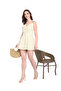 Aria Linen Mini-Dress CREAM - 3
