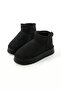 Waterproof Platform Sole Sports Short Women's Boots with Fur Inside Black - 3