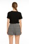 Women's Plaid Patterned High Waist Shorts Skirt – Stylish Office & Casual Combination - 2