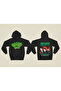 Green Day Printed Cotton Long Sleeve Ribbed 3-Ply Hooded Rock Sweatshirt