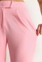 Women's Powder Pink Velcro Waist Comfortable Palazzo Trousers 3826 60261150 - 7