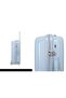 3 Piece Polypropylene Hard Side Spinner Luggage Trolley Set 20/24/28 Inch - Grey Blue - 6