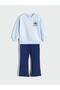 Lcw Kids Stitch Printed Girls' Sweatshirt and Leggings 2-Piece Set