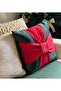 Bow Figured Throw Pillow 40X40 cm Christmas New Year Celebration Party - 2