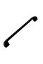 Kitchen Furniture Drawer Kitchen Cupboard Cabinet Handles Cover Handle 22.4 cm Handle 224 mm Black Metal - 4