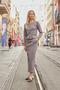 Women's Silky Stretchy Modal Fabric High Waist Pocketed Elastic Waist Side Slit Long Skirt-Grey - 2
