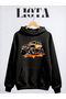 Car Printed Oversize Cotton 3 Thread Sweatshirt