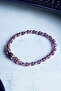 Certified Amethyst and Hematite Natural Stone Bracelet - 2