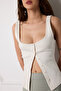 Button Front Blouse - 2