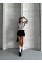 Women's V-Neck Knitwear Sweater Gray - 4