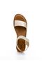 Embellished Elastic Strap Wedge Sandals - 4