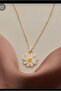 Daisy Model Women's Necklace with Gold Color Chain