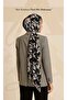 Large Leaf Patterned Shawl |   Timeless Elegance and Modern Elegance Collection |   Chiffon Fabric - 2