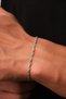 Steel Singapore Men's Chain Bracelet 3mm Non-Tarnish 20cm - 3