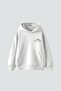 Vegas Tennis Club Printed Oversize Unisex White Hoodie - 2