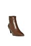 R404710009 brown low heeled women's boots - 5