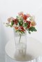 Artificial Flower 10-Flower Mini Glass Flower Bunch 30 cm Pomegranate Flower-Powder - 2