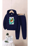 Children's Girls/Boys No Limes Printed Bottom Top Tracksuit Set