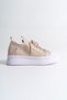 Lace-Up Knitwear Men's Casual Shoes Beige - 4