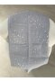 80 X 90 Unisex Baby Blanket – Gray & Yellow Star Patterned Muslin - 3
