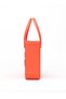 EVA Rubber Beach Tote Bag with 5 Summer Charms for Women & Family - Orange -Medium - 3