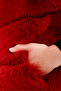 Imported Plush Burgundy Faux Plump Vest - 7