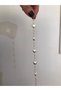 Pearl Heart Model Gold Detail Shiny White Bracelet - 3