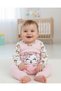 Baby Girl Newborn 0-3-6-9 Months Seasonal 2 Piece Gardener Salopet Jumpsuit and Underwear Suit