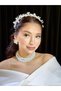 Bride Engagement Kina Promise Crown Ni̇l İnci̇li̇