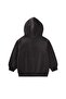 Hooded Zippered Cardigan 1-14 Years Old Black - 2