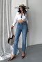 Legs Seamless High Waisted Mom Fit Women's Jeans Blue Jean
