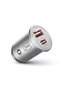 Încărcător auto universal USB-C/USB-A 45W, Hyper, argintiu - 2