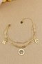 Steel Bracelet - 2-Piece Combination Paperclip Chain Tree of Life Luck Bracelet 316L Steel Bracelet 17+5cm - 6