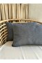 2-Pack Blue Gold Detailed Living Room Throw Pillow Cover Pattern6 - 2