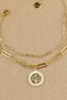 Steel Bracelet - 2-Piece Combination Paperclip Chain Tree of Life Luck Bracelet 316L Steel Bracelet 17+5cm - 2