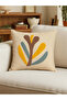 Bohemian Style Punch Embroidered Throw Pillow Cover - 43X43 cm - 4