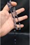 Black Transparent Color Teardrop Model Powder Amber Prayer Beads - 2