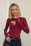 Women's Finger-Through Crew Neck Full Lycra Full-Fit Bodysuit - 2