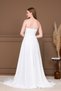 Chiffon Fabric Strapless Evening Dress - White - 5