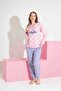 Women's Polka Dot Patterned Thermal Fabric Pajama Set Mother-Daughter Combination Should Be Added to the Cart Individually. - 4