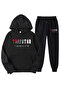 Hooded Trpstr Printed Oversized Unisex Women's/Men's Winter 3-Thread Tracksuit Set