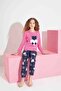 Women's Teddy Bear Patterned Thermal Fabric Pajama Set Mother-Daughter Combination Should Be Added to the Cart Individually. - 3