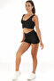 Everyday High Waist Double-Breasted Shorts with Pocket Detail - 2